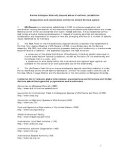 Biology / United Nations Environment Programme / Environmental science / Millennium Development Goals / World Conservation Monitoring Centre / Convention on Biological Diversity / United Nations University / Commercialization of indigenous knowledge / Biodiversity Indicators Partnership / Biodiversity / Environment / United Nations