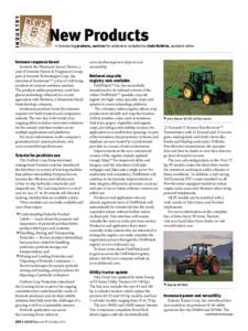 INDUSTRY  		 New Products @ Introducing products, services for cattlemen; compiled by Linda Robbins, assistant editor