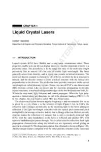 CHAPTER 1  Liquid Crystal Lasers AL