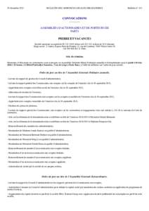 BULLETIN DES ANNONCES LEGALES OBLIGATOIRES  28 décembre 2015 Bulletin n° 155