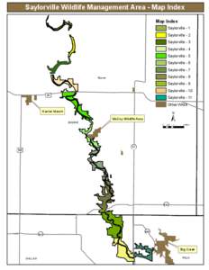 Saylorville Wildlife Management Area - Map Index Map Index Saylorville - 1 Saylorville - 2 Saylorville - 3