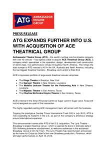 Ambassador Theatre Group / Theatre in London / West End theatre / Howard Panter / Movie palaces / Rosemary Squire / Lyric Theatre / Liverpool Empire Theatre / Mahalia Jackson Theater of the Performing Arts / Saenger Theatre / Broadway theatre / Harold Pinter
