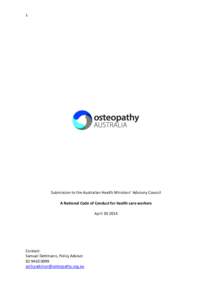 Osteopathy / Whole medical systems / Health care provider / Health care / Allied health professions / Patient safety / Osteomyology / British Osteopathic Association / Medicine / Alternative medicine / Health