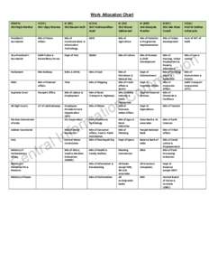 Work Allocation Chart Chief IC Shri Rajiv Mathur IC(VS) Shri Vijay Sharma