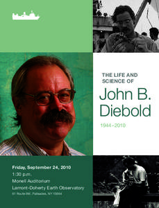 THE LIFE AND SCIENCE OF John B. Diebold 1944–2010