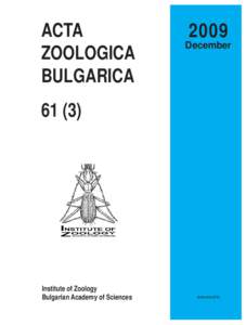 [removed]December[removed]Acta zoologica bulgarica