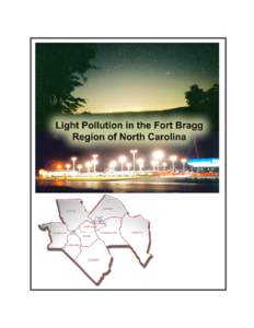 Light sources / Observational astronomy / Light pollution / United States Air Force / Lighting / Skyglow / Fort Bragg / Bragg / Fayetteville /  North Carolina / Geography of North Carolina / Fayetteville /  North Carolina metropolitan area / North Carolina