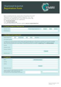 Post-nominal letters / Royal Society of Chemistry / United Kingdom / Chartered Scientist / Science Council / Chartered / Education / Title / Cheque / Science and technology in the United Kingdom / Chemical education / Science