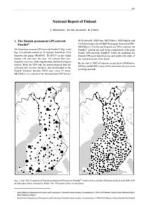 245  National Report of Finland J. MÄKINEN1, M. OLLIKAINEN1, R. CHEN2  1. The Finnish permanent GPS network