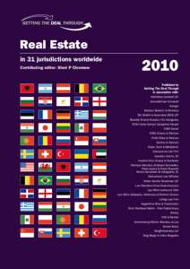 ®  Real Estate in 31 jurisdictions worldwide Contributing editor: Sheri P Chromow