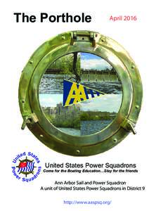 The Porthole  April 2016 United States Power Squadrons