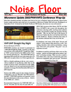 Noise Floor  Vol. 2, No. 1 Pacific Northwest VHF Society