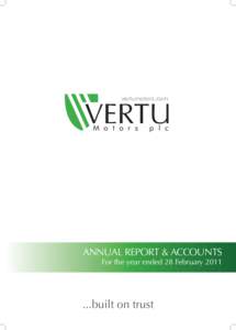 Microsoft Word - Vertu Motors plc Statutory Accounts FY2011 - draft 6
