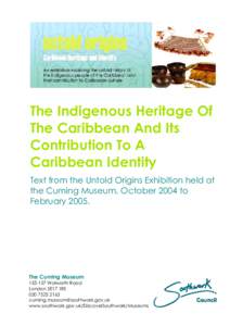 the full untold history of the indigenous people of the Caribbean,