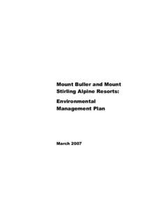 Mount Buller /  Victoria / Mount Stirling / Delatite River / Mountain Pygmy Possum / Environmental protection / Mount Buller / Alpine National Park / States and territories of Australia / Victoria / Mount Buller Alpine Resort