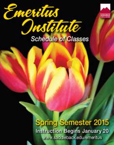 Schedule of Schedule of Classes Classes  Fall Session 2014