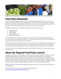 Food Policy Blueprint - Rural Farmland Preservation