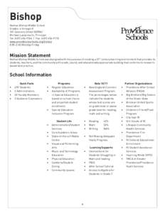 Bishop Nathan Bishop Middle School Grades: 6 through[removed]Sessions Street[removed]Michael Lazzareschi, Principal Tel: ([removed] | Fax: ([removed]