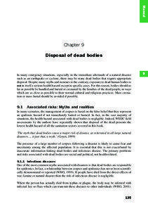 Manual  DISPOSAL OF DEAD BODIES