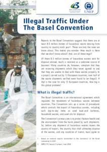 BASEL CONVENTION the world environmental agreement on wastes UNEP