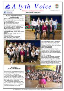 Alyth Voice ` www.alythvoice.co.uk  36 pages - our biggest ever edition!