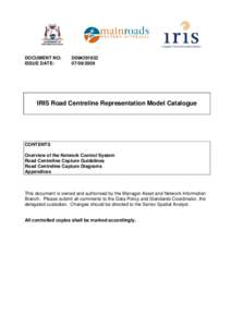 Microsoft Word - IRIS Road Centreline Representation Model Catalogue.DOCX