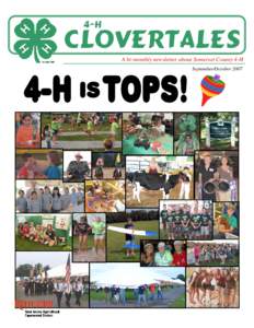 4-H  Clovertales A bi-monthly newsletter about Somerset County 4-H September/October 2007