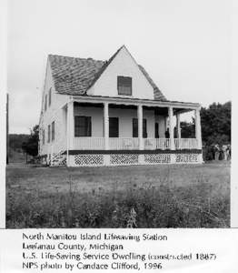 North Manitou Island Lifesaving Station Leelanau County, Michigan U.S. Life-Saving Service Dwelling (constructed 1887)