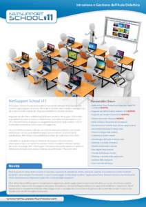 Istruzione e Gestione dell’Aula Didattica  NetSupport School v11 Funzionalità Chiave: