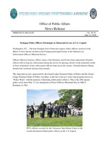 Office of Public Affairs  News Release IMMEDIATE RELEASE  No[removed]