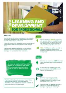 Learning and development for professionals - an evidence review