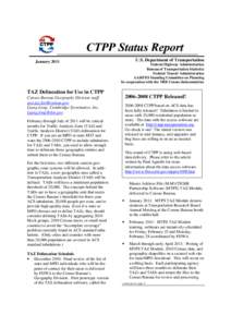 DR1_CTPP Status Report_Jan 2011_2Column