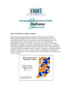 Demographic and Economic Profile  Indiana