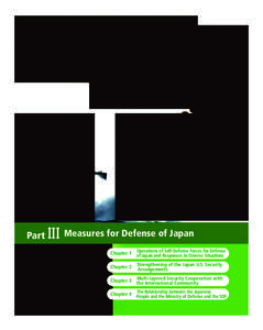 Part  III Measures for Defense of Japan of Self-Defense Forces for Defense Chapter 1　Operations