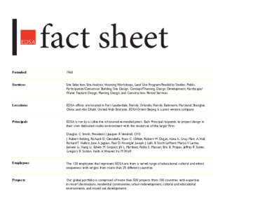fact sheet Founded[removed]Services