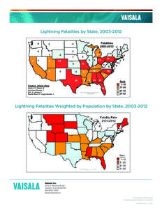 Lightning Fatalities by State, [removed]