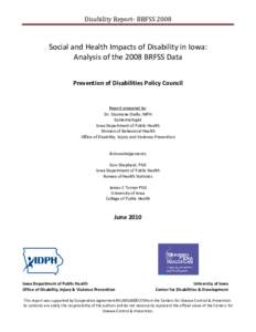 Special education / Psychopathology / Disability / Population / Mental disorder / Chronic / Obesity / Mental health / Developmental disability / Health / Medicine / Educational psychology