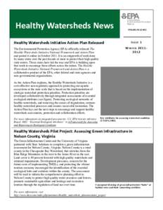 Healthy Watersheds News Healthy Watersheds Initiative Action Plan Released EPA-841-N[removed]I SSUE 1