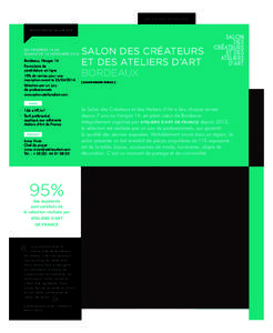 LES SALONS EN RÉGIONS PARTICIPER AU SALON 2014 DU VENDREDI 14 AU DIMANCHE 16 NOVEMBRE 2014 Bordeaux, Hangar 14