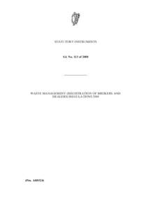 STATUTORY INSTRUMENTS  S.I. No. 113 of 2008 ————————