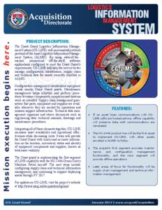 Laboratory information management system / Management / Technical communication / Configuration management / United States Coast Guard / EADS CASA HC-144 Ocean Sentry / Supply chain management / Technology / Information systems / Business