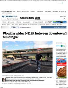 Would a wider I-81 fit between downtown Syracuse buildings? | syracuse.com