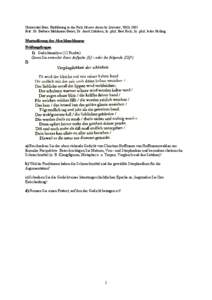 Universität Bern: Einführung in das Fach Neuere deutsche Literatur, WiSe 2005 Prof. Dr. Barbara Mahlmann-Bauer; Dr. Anett Lütteken; lic. phil. Beat Reck; lic. phil. Jesko Reiling.