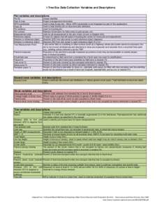 Systems ecology / Botany / Forestry / Forest ecology / Tree / Diameter at breast height / Forest / Canopy / Shrub / Biology / Plant morphology / Plants