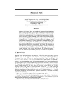 Machine learning / Statistical inference / Data mining / Bayesian inference / Cluster analysis / Prior probability / Information retrieval / Expectation–maximization algorithm / One-shot learning / Statistics / Bayesian statistics / Statistical theory