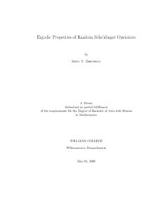 Mathematical analysis / Ergodic theory / Mathematics / Analysis / Ergodicity / Measure-preserving dynamical system / Ergodic process / Hilbert space / Dynamical system / Probability space / Measure / Functional analysis