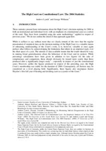 Case law / William Gummow / Ian Callinan / Michael Kirby / Dyson Heydon / Murray Gleeson / Supreme Court of the United States / Kenneth Hayne / Supreme court / High Court of Australia / Law / Australian constitutional law