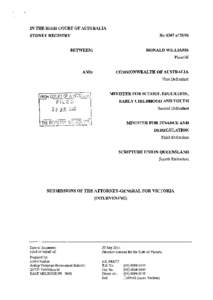 Case law / New South Wales v Commonwealth / Commonwealth v Tasmania / Victoria v Commonwealth / High Court of Australia / Corporations Act / Australian Communist Party v Commonwealth / Section 51(xx) of the Constitution of Australia / Strickland v Rocla Concrete Pipes Ltd / Australian constitutional law / Politics of Australia / Law