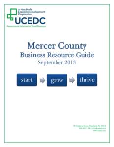 Mercer County Business Resource Guide September 2013 start