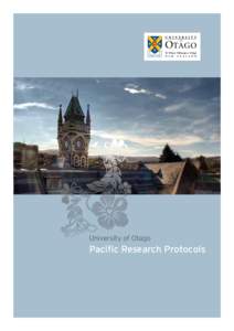 University of Otago  Pacific Research Protocols 1